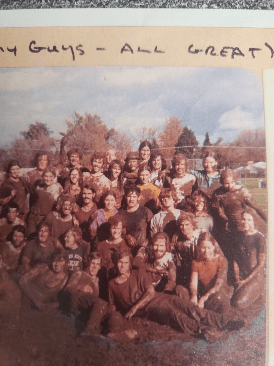 Harold Karaka and Jim Moon mud football