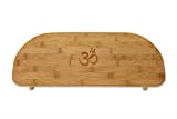 3rd Culture Living kneeling meditation bench made of wood |  Magnetic hinges and free black canvas tote bag |  Foldable portable design for outdoor use and travel |  Bamboo |  Seiza