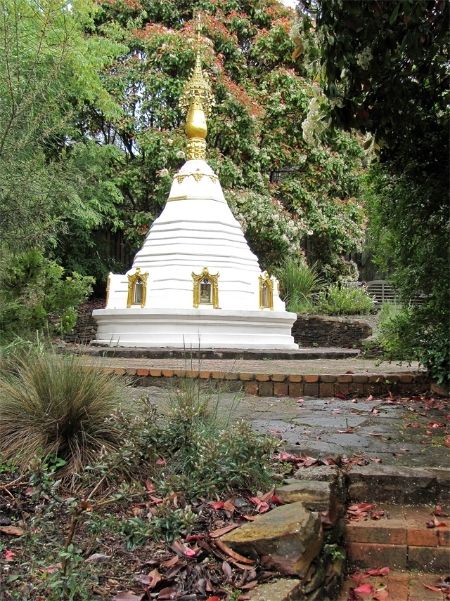 Stupa built and maintained by the Sydney Burmese Community.  Image courtesy of the author