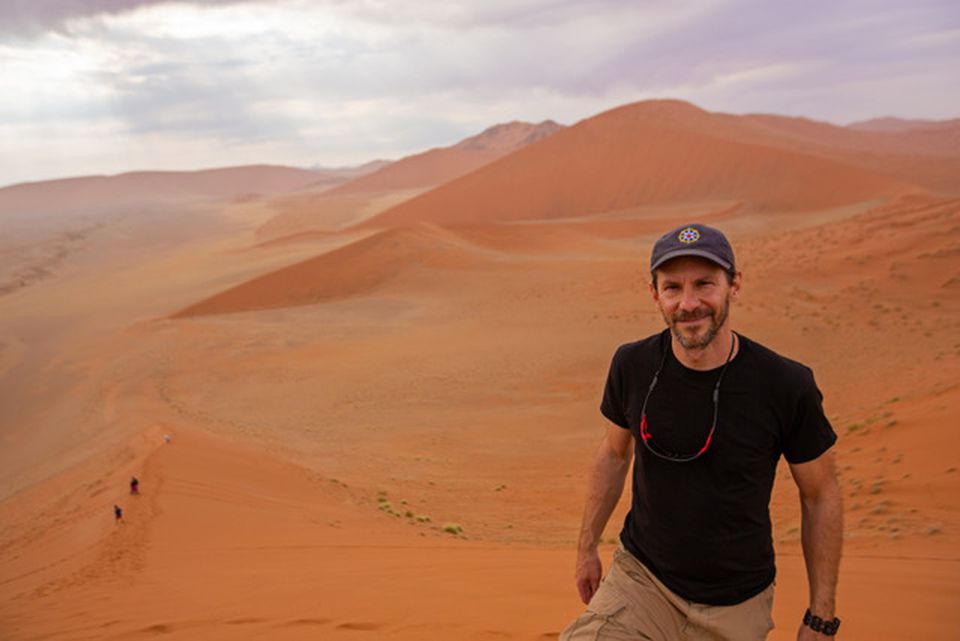George Kourounis in Namibia.