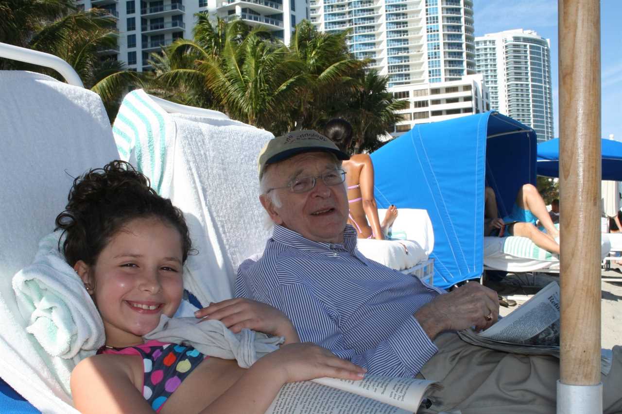 Maya and her grandfather.