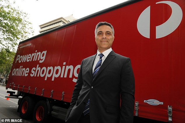Ahmed Fahour, 56, (pictured) was paid $4.4 million salary and a $1.2 million bonus at Australia Post