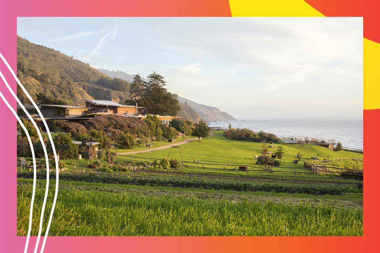 Guests at Esalen in Big Sur, California, spend much of their time soaking in views of the Pacific Ocean.