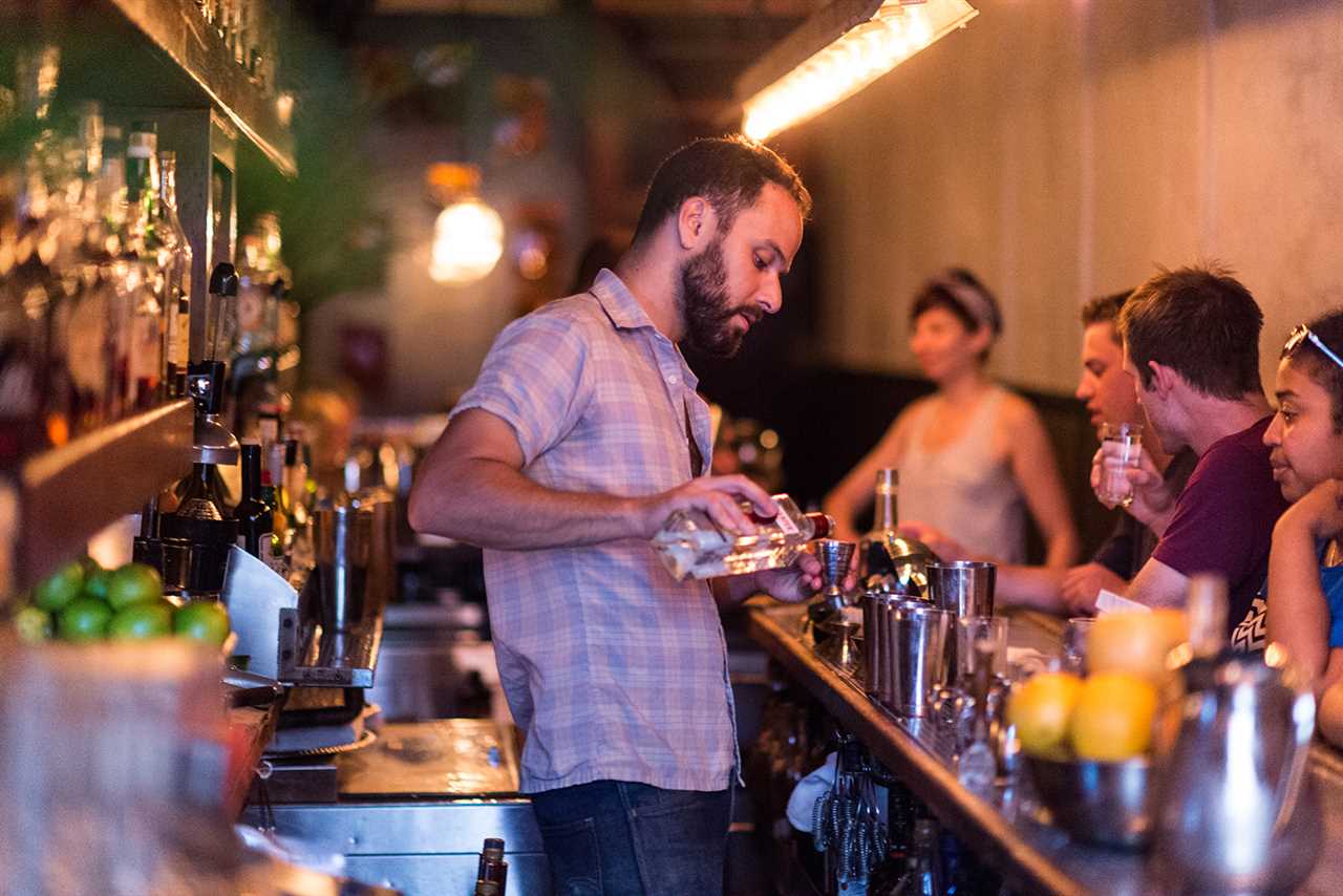 Attaboy is located on Manhattan's Lower East Side on Eldridge Street between Broome and Delancey Streets.