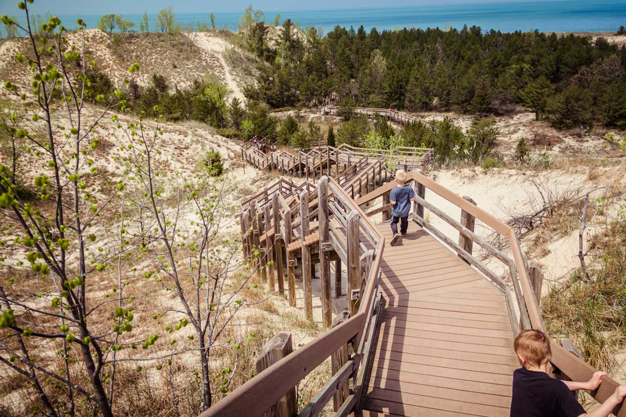 There are more than 15 miles of Lake Michigan shoreline at Indiana Dunes National Park.