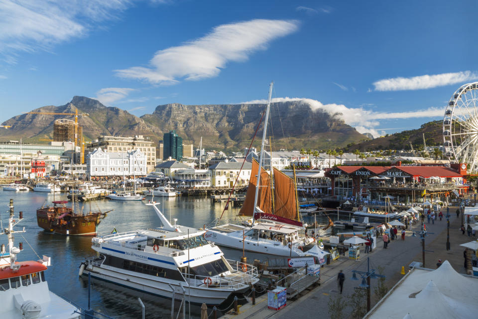 The waterfront in Cape Town